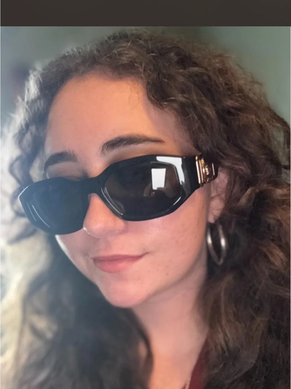 Versace Black Sunglasses Box with Gold Logo